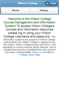 Mobile Screenshot of moodle.wilson.edu
